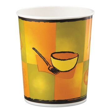 Chinet® Squat Paper Food Container, Streetside Design, 8-10 Oz, White, 50-pack, 20-carton freeshipping - TVN Wholesale